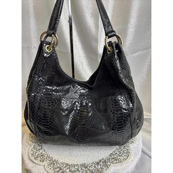 Michael Kors Black Patent Leather Snake - Picture 9 of 15